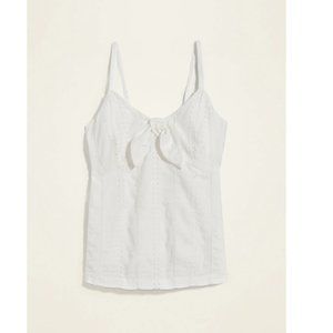 Tie Front Eyelet Cami